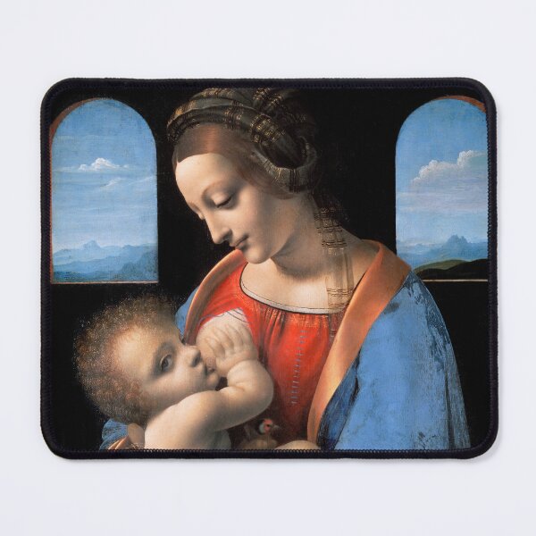 Item preview, Madonna Litta Leonardo da Vinci Renaissance Painting - Virgin Mary Christ Child 1490 designed and sold by Under-TheTable.