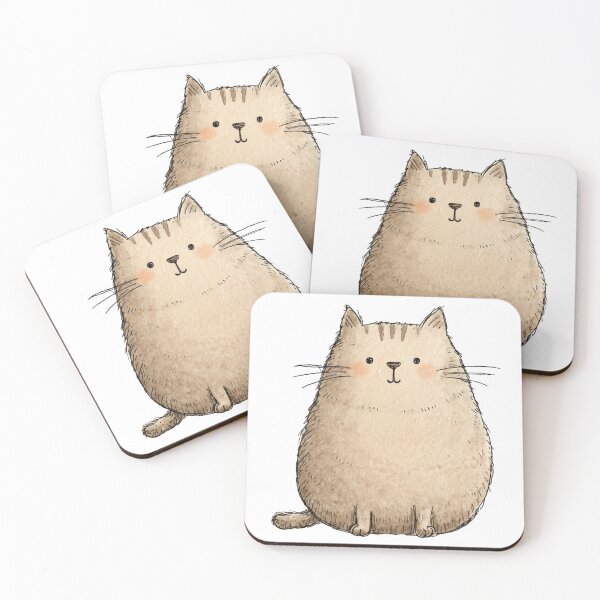 Item preview, Cute chubby cat designed and sold by Baart72.