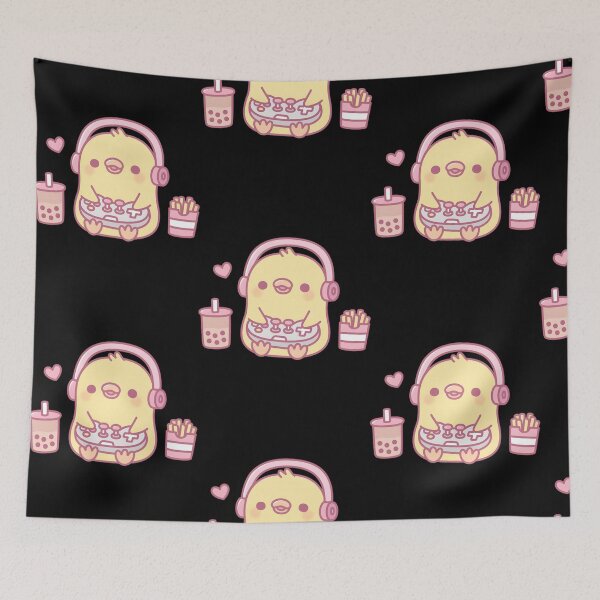 Item preview, Cute Gamer Chick Loves Video Games, Boba & Fries Fun! designed and sold by SylviaWilliam.