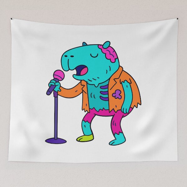 Item preview, Zombie Capybara Singer designed and sold by RHADMAS.