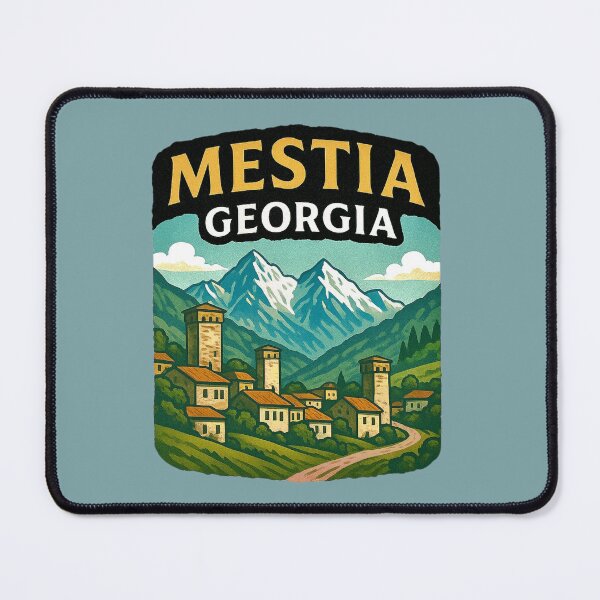 Item preview, Mestia, Georgia -- Mountain Village designed and sold by Myra365Art.