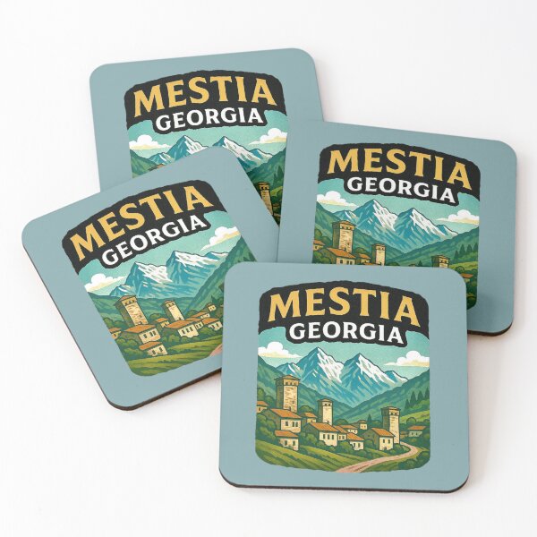 Item preview, Mestia, Georgia -- Mountain Village designed and sold by Myra365Art.