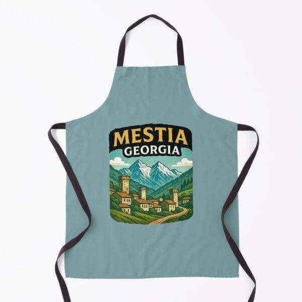 Item preview, Mestia, Georgia -- Mountain Village designed and sold by Myra365Art.