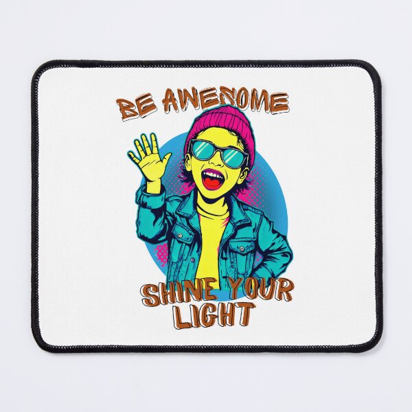 Item preview, Pop Art Character with Pink Dotted Background and Motivational Text designed and sold by SplashTastic.