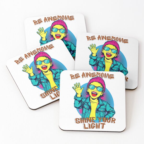 Item preview, Pop Art Character with Pink Dotted Background and Motivational Text designed and sold by SplashTastic.