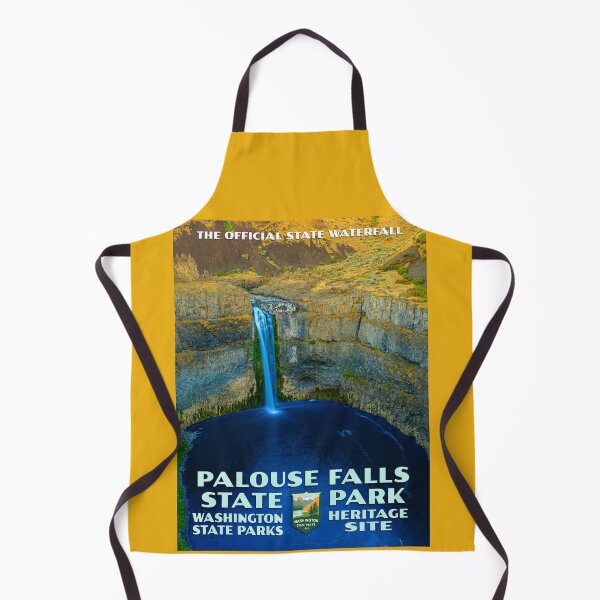 Item preview, Vintage WPA-Style Palouse Falls State Park Poster designed and sold by travelwitheric.