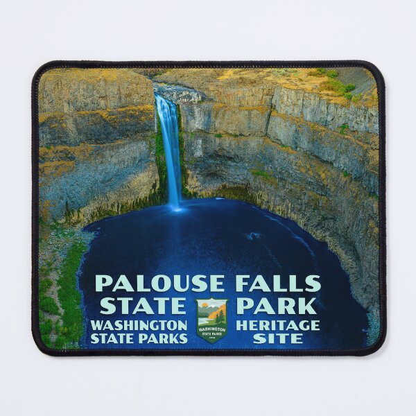 Item preview, Vintage WPA-Style Palouse Falls State Park Poster designed and sold by travelwitheric.
