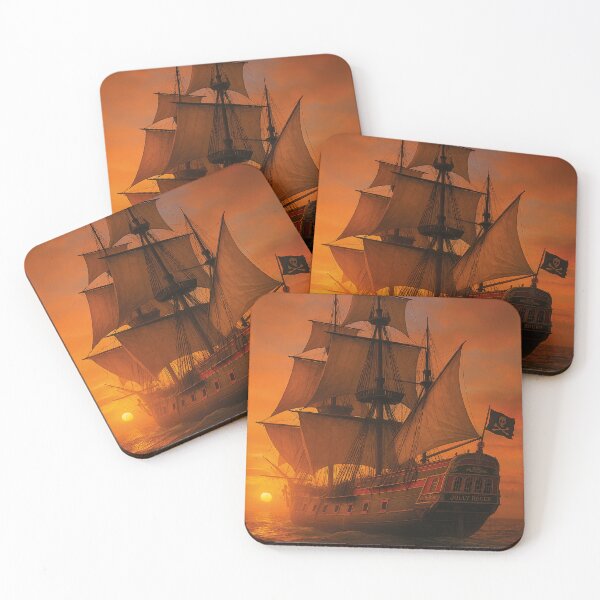 Item preview, Pirate ship Jolly Roger designed and sold by Mauswohn.
