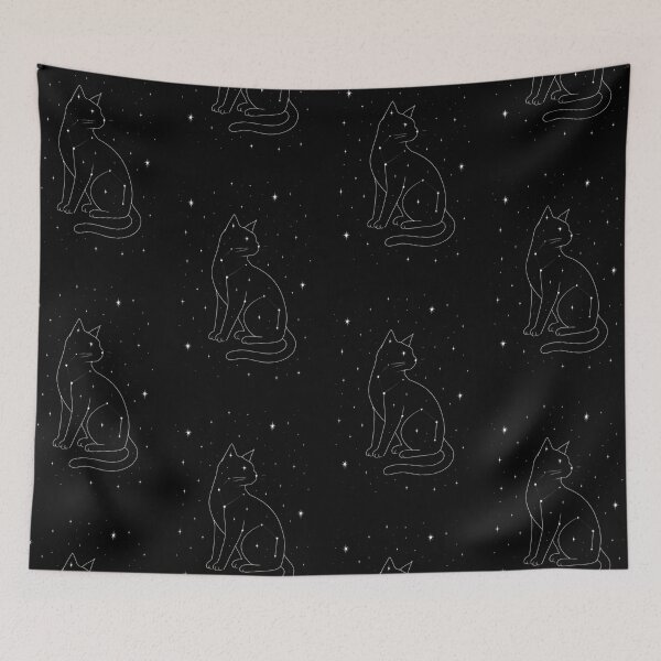 Item preview, Cosmic Cat Constellation T-Shirt designed and sold by RetroPawsDesign.