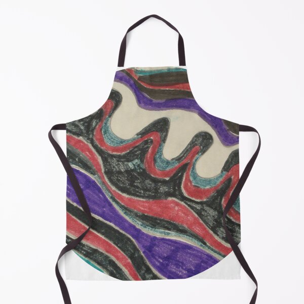 Item preview, split color waves round abstract design designed and sold by SmashingDeals.