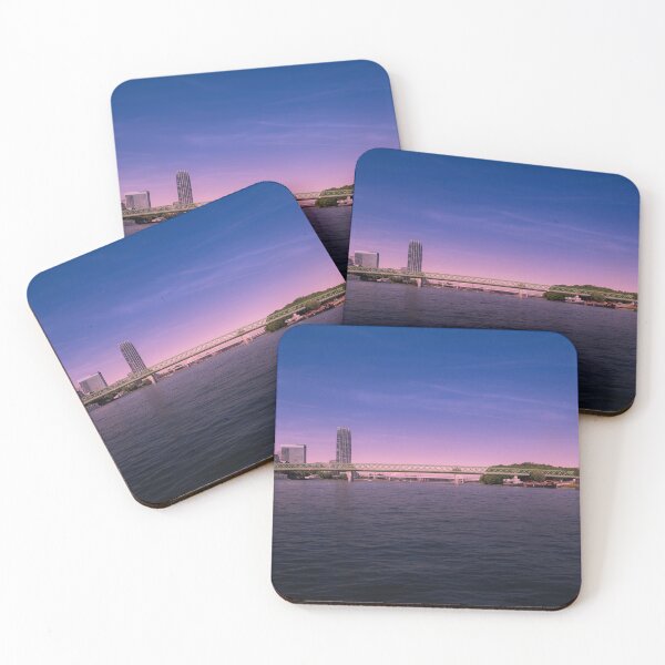 Item preview, Danube River and Eurovea Tower Skyline with Old Bridge – Bratislava, Slovakia designed and sold by RastislavS.