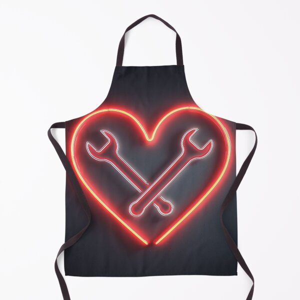 Item preview, Garage Love — Neon Wrench Heart designed and sold by ArgentoArt.