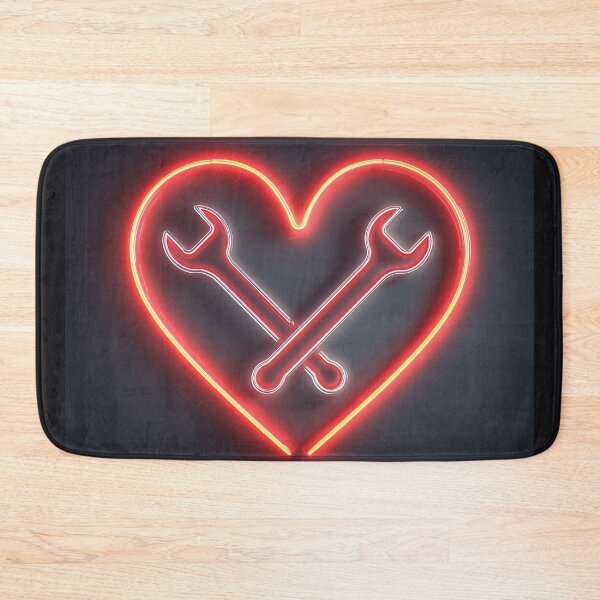 Item preview, Garage Love — Neon Wrench Heart designed and sold by ArgentoArt.