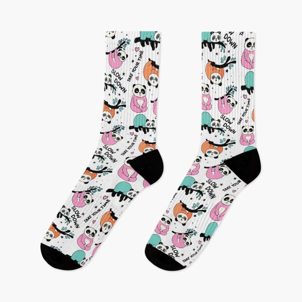 Item preview, Cute Lazy Panda Cartoon – Slow Down & Take Your Time designed and sold by graphicnew.