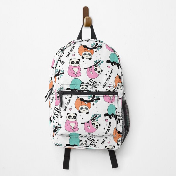 Item preview, Cute Lazy Panda Cartoon – Slow Down & Take Your Time designed and sold by graphicnew.