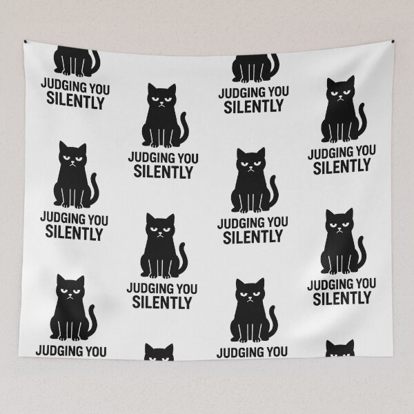 Item preview, JUDGING YOU SILENTLY designed and sold by TheWonkyEaselCo.