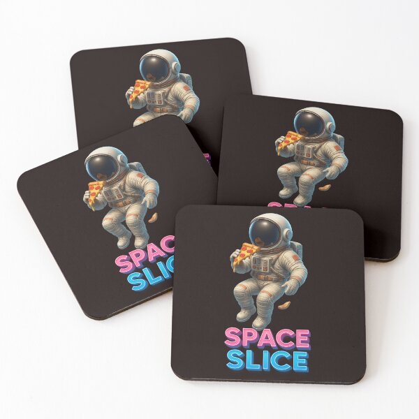 Item preview, Space Slice – 3D Astronaut Eating Pizza Design designed and sold by Tadeusz1.