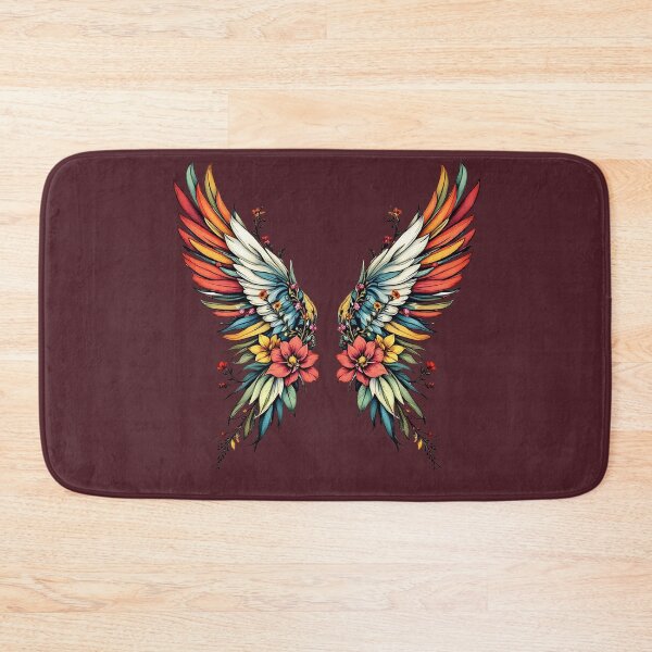 Item preview, Floral Angel Wings Illustration designed and sold by BirdsnStuff.