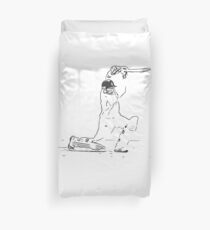 Cricket Batsman Cricketer Design 1 Duvet Cover