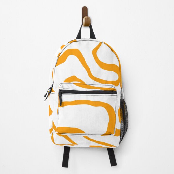 Item preview, Swirling Orange Contours – Abstract Fluid Line Art designed and sold by unique0703.
