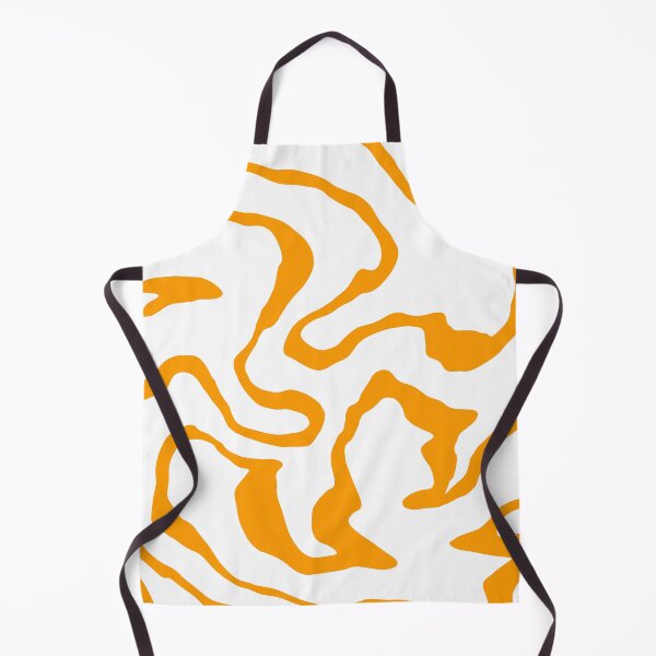 Item preview, Swirling Orange Contours – Abstract Fluid Line Art designed and sold by unique0703.