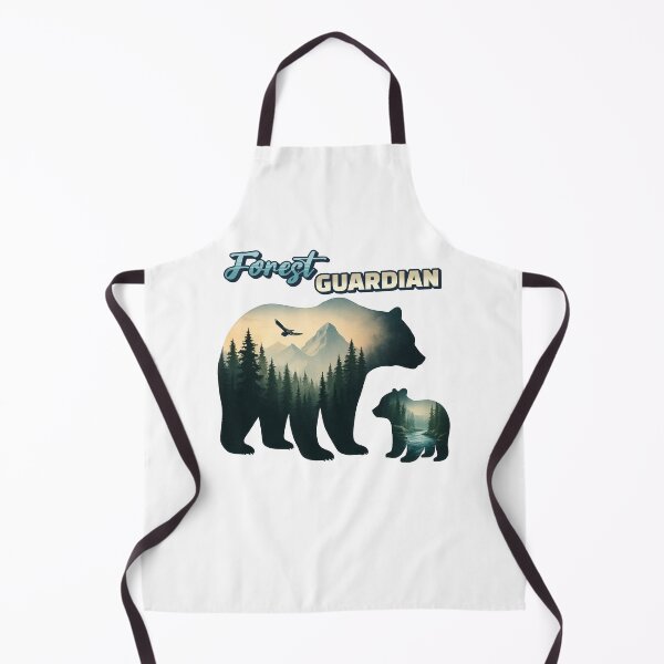 Item preview, "Forest Guardian" Mother Bear and Cub with Mountain Double Exposure designed and sold by NSB-Design.