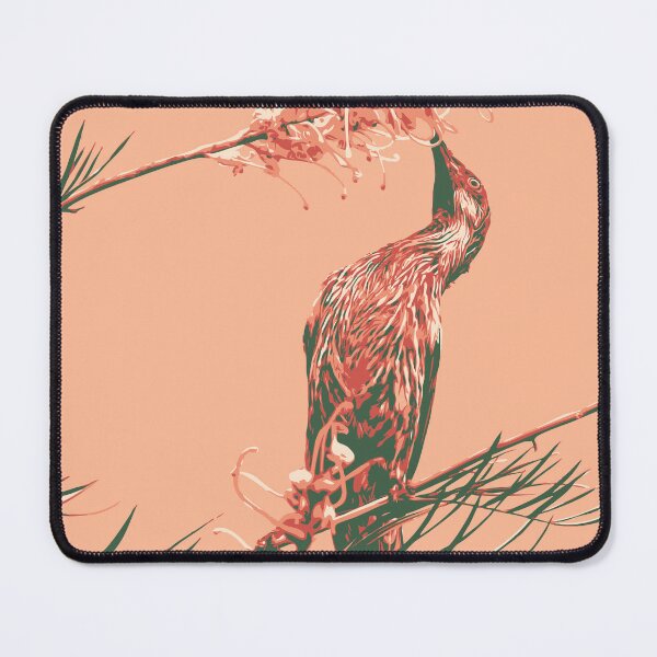 Item preview, Wattlebird Australian bird orange green designed and sold by blueidesign.