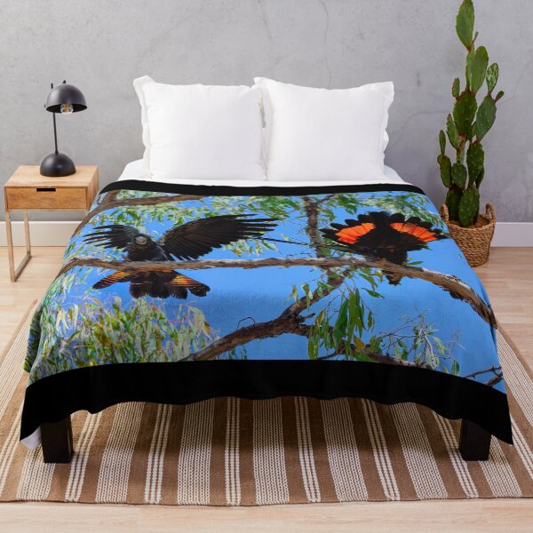 Item preview, Red-Tailed Black Cockatoos - Birds in Australia Flirting Pair designed and sold by Adam Gormley.
