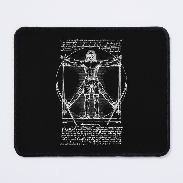 Item preview, Skiing Skier Vitruvian Man Leonardo Da Vinci Vintage Skiers designed and sold by GrandeDuc.