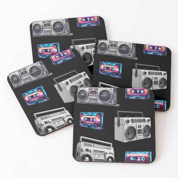 Item preview, Retro Boombox & Cassette Tape - 80s Vaporwave Music Aesthetic, Vintage Hip Hop Design designed and sold by WHITE FLAME PRINTS.