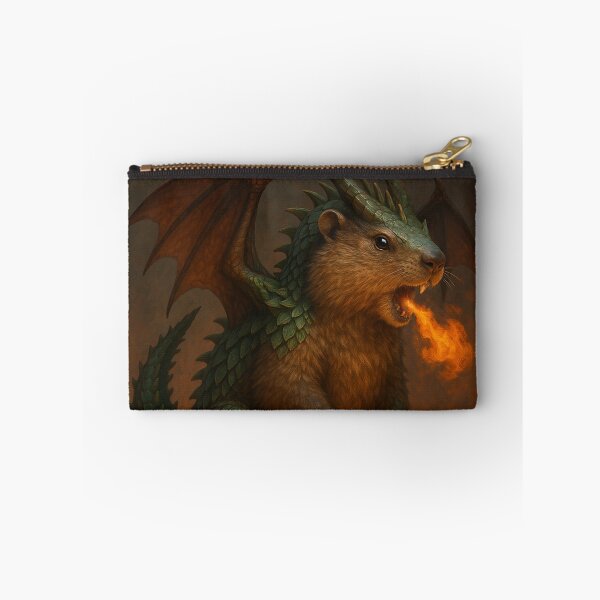 Item preview, Fire-Breathing Dragon–Marmot Chimera — Whimsical Fantasy Illustration designed and sold by AnotherMarmot.