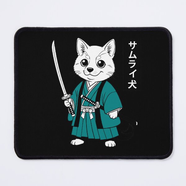 Item preview, Samurai Dog Art - Cute Japanese Warrior Dog with Katana Sword designed and sold by fawzimorsy.