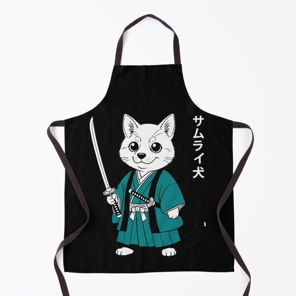 Item preview, Samurai Dog Art - Cute Japanese Warrior Dog with Katana Sword designed and sold by fawzimorsy.