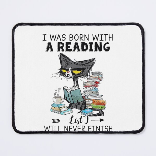 Item preview, Book Shirt, I Was Born With A Reading List I Will Never Finish designed and sold by palatablesold.