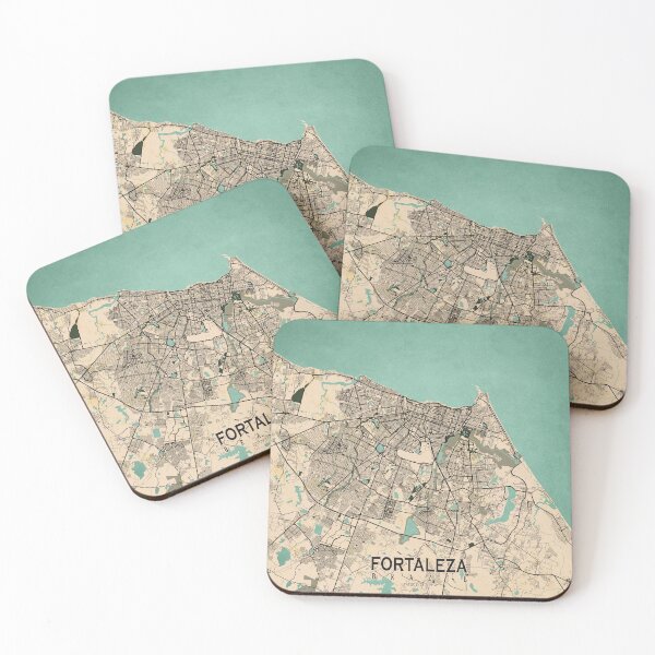 Item preview, Fortaleza City Map of Ceará, Brazil - Vintage designed and sold by deMAP.
