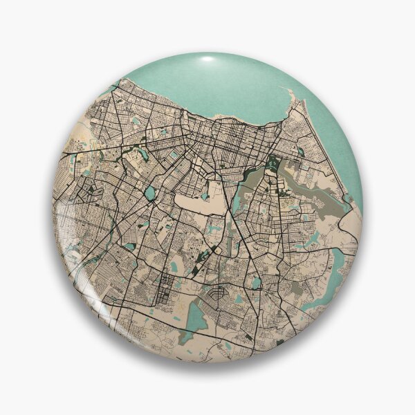 Item preview, Fortaleza City Map of Ceará, Brazil - Vintage designed and sold by deMAP.