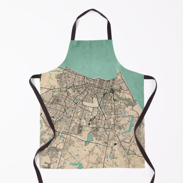 Item preview, Fortaleza City Map of Ceará, Brazil - Vintage designed and sold by deMAP.