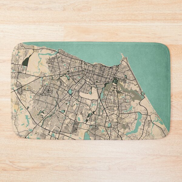 Item preview, Fortaleza City Map of Ceará, Brazil - Vintage designed and sold by deMAP.