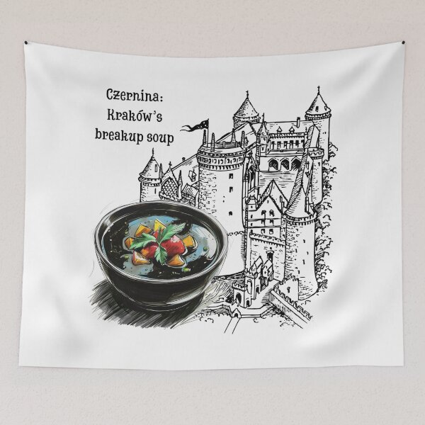 Item preview, Czernina: Kraków’s breakup soup designed and sold by dotitoko.