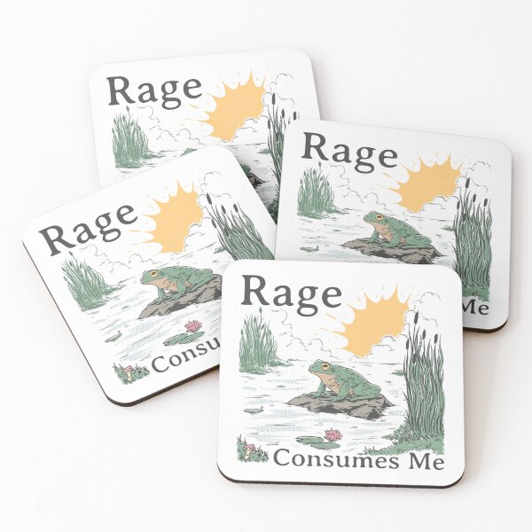 Item preview,  Rage Consumes Me Frog Pond Funny Frog Retro designed and sold by BradElam.