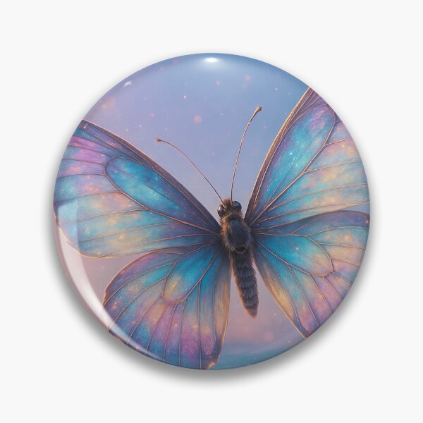 Item preview, Galaxy Butterfly – Cosmic Wings in Blue and Purple Skies designed and sold by Zee's Whimsical Wonders.