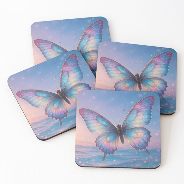 Item preview, Galaxy Butterfly – Cosmic Wings in Blue and Purple Skies designed and sold by Zee's Whimsical Wonders.