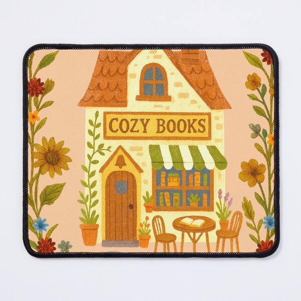 Item preview, Cozy books bookshop illustration designed and sold by Taika Tori Art .