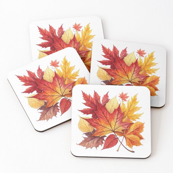 Item preview, A design of whimsical and autumnal leaves designed and sold by Merrylands Artshop.