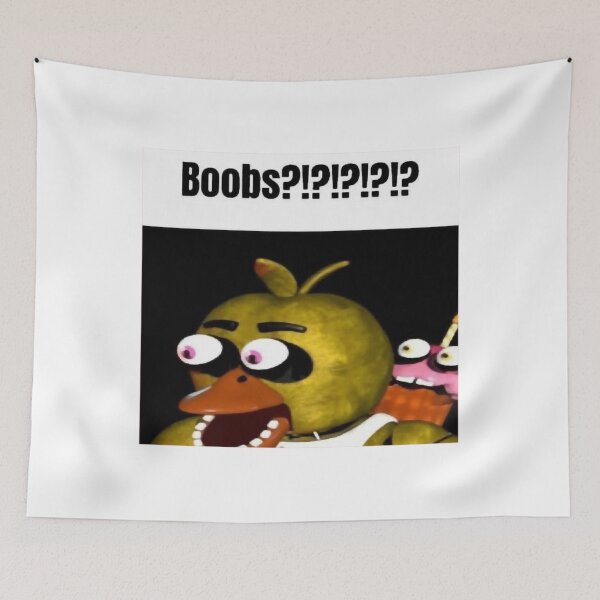 Aperçu de l'œuvre Mème Fnaf Chica Boobs créée et vendue par BradElam.