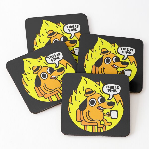 Item preview, This Is Fine - Funny Meme designed and sold by BradElam.