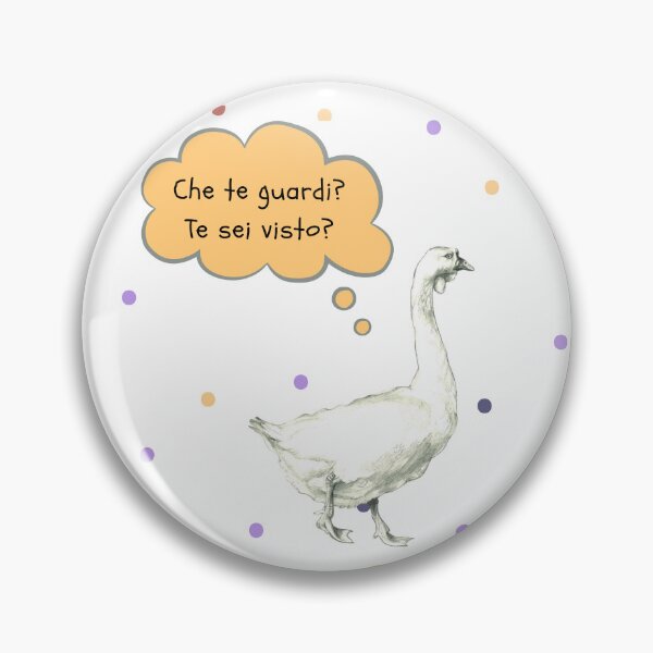 Item preview, Che te Guardi? Te sei visto? Illustrazione a matita di un'oca irritata designed and sold by ArcanaAtelier.