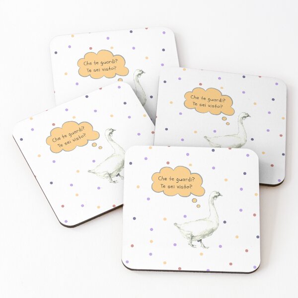 Item preview, Che te Guardi? Te sei visto? Illustrazione a matita di un'oca irritata designed and sold by ArcanaAtelier.