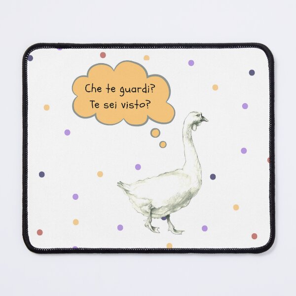 Item preview, Che te Guardi? Te sei visto? Illustrazione a matita di un'oca irritata designed and sold by ArcanaAtelier.