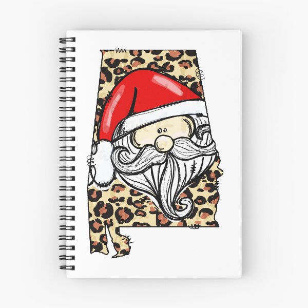 Item preview, Christmas Santa With Alabama Leopard Map designed and sold by palatablesold.